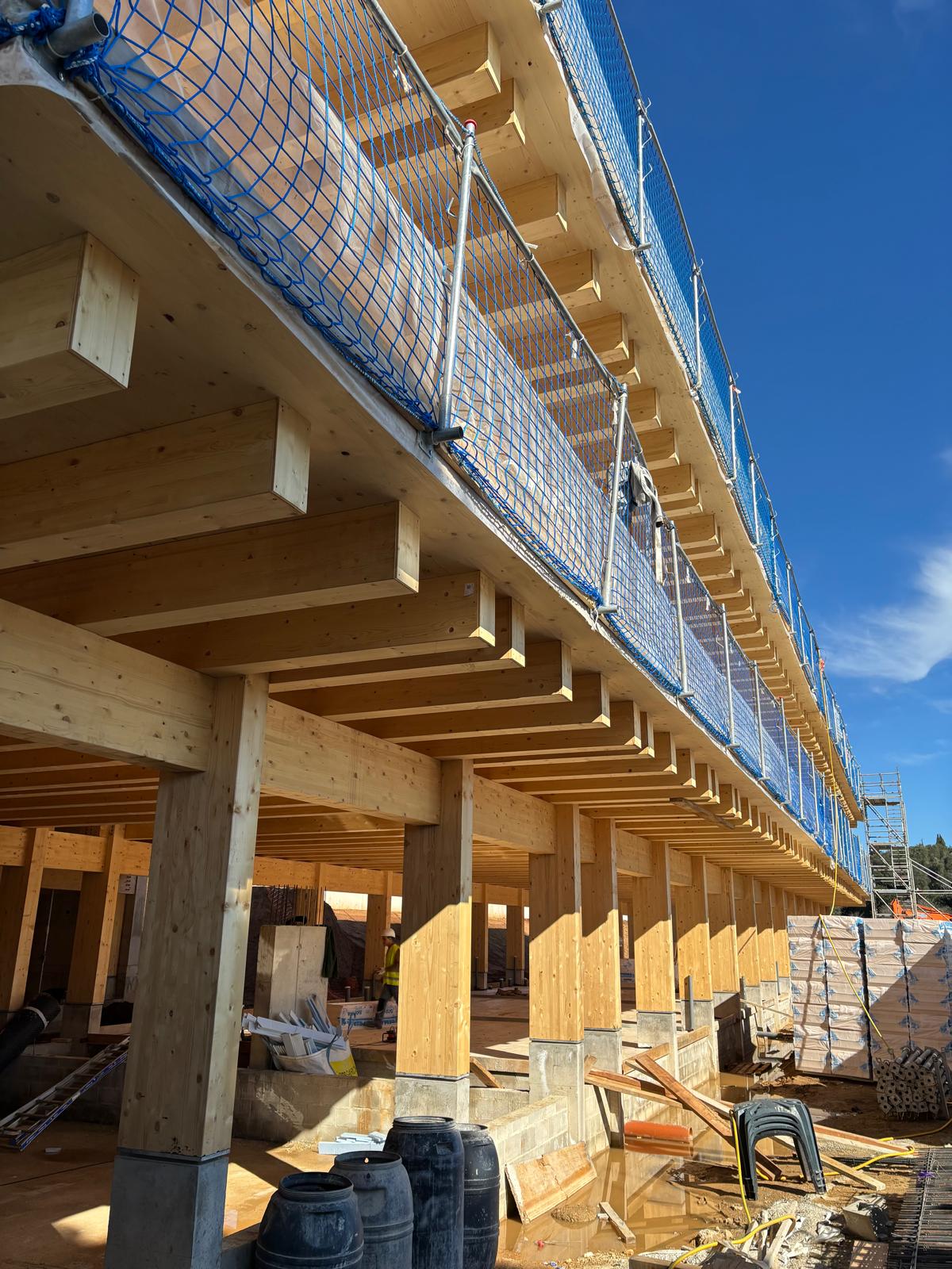 Ignifugación de Madera Estructural y CLT: Visita Técnica en Obra